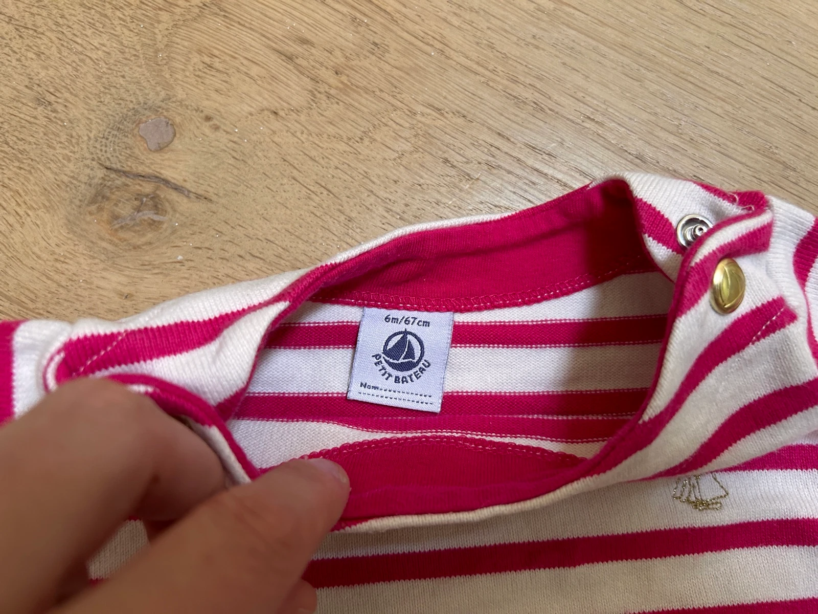 Adorável vestidinho com listras rosas Petit Bateau – photo 4